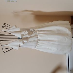 Dina Be cream midi dress size M